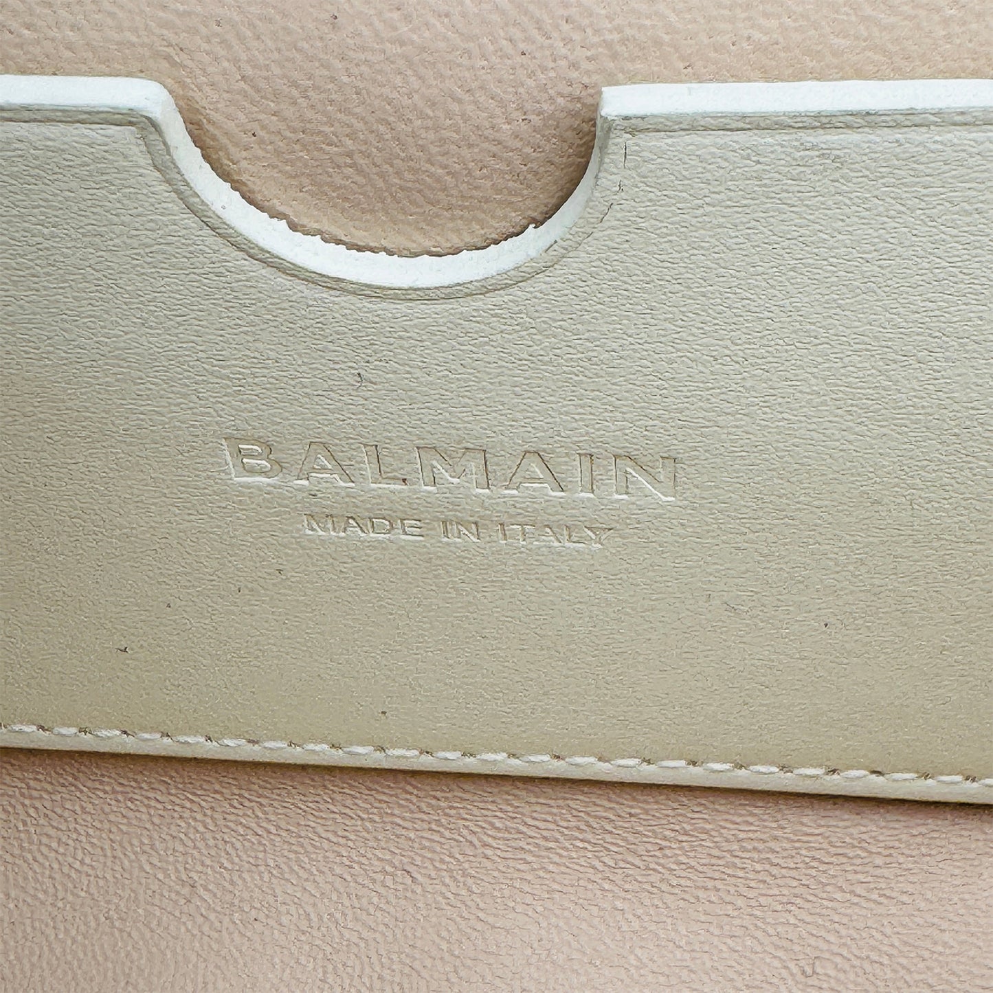 Balmain B-Buzz 23 Patchwork Leather Clutch Bag