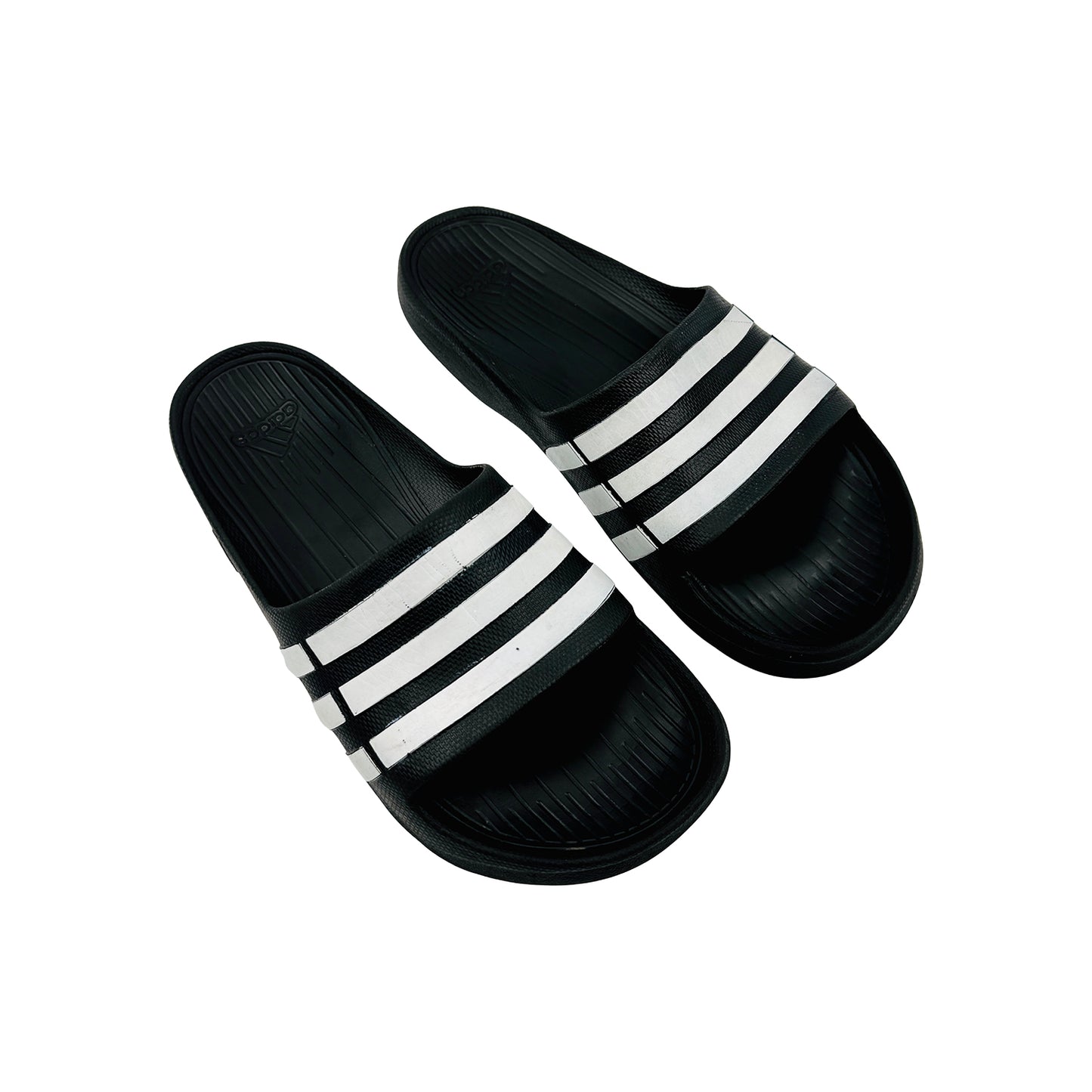 Adidas Men's Duramo Core Black Slides (Size 43)