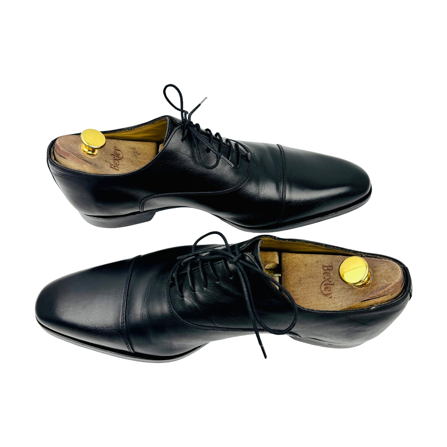 Bexley Men's Black Leather Oxfords (Size 43)