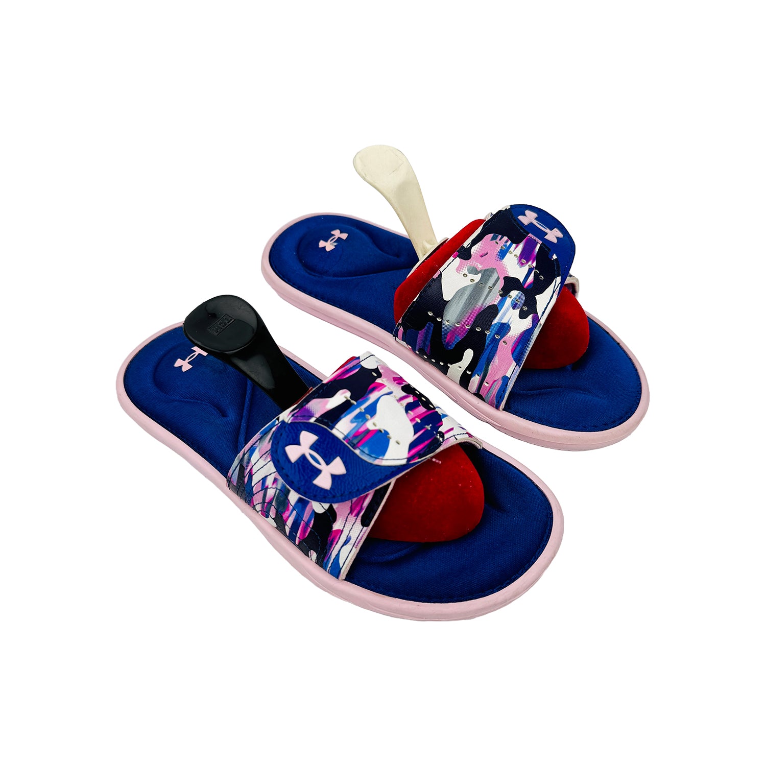Right Side image of Under Armour Ignite VI Graphic Strap Slides (Size 36) - 3024454-600