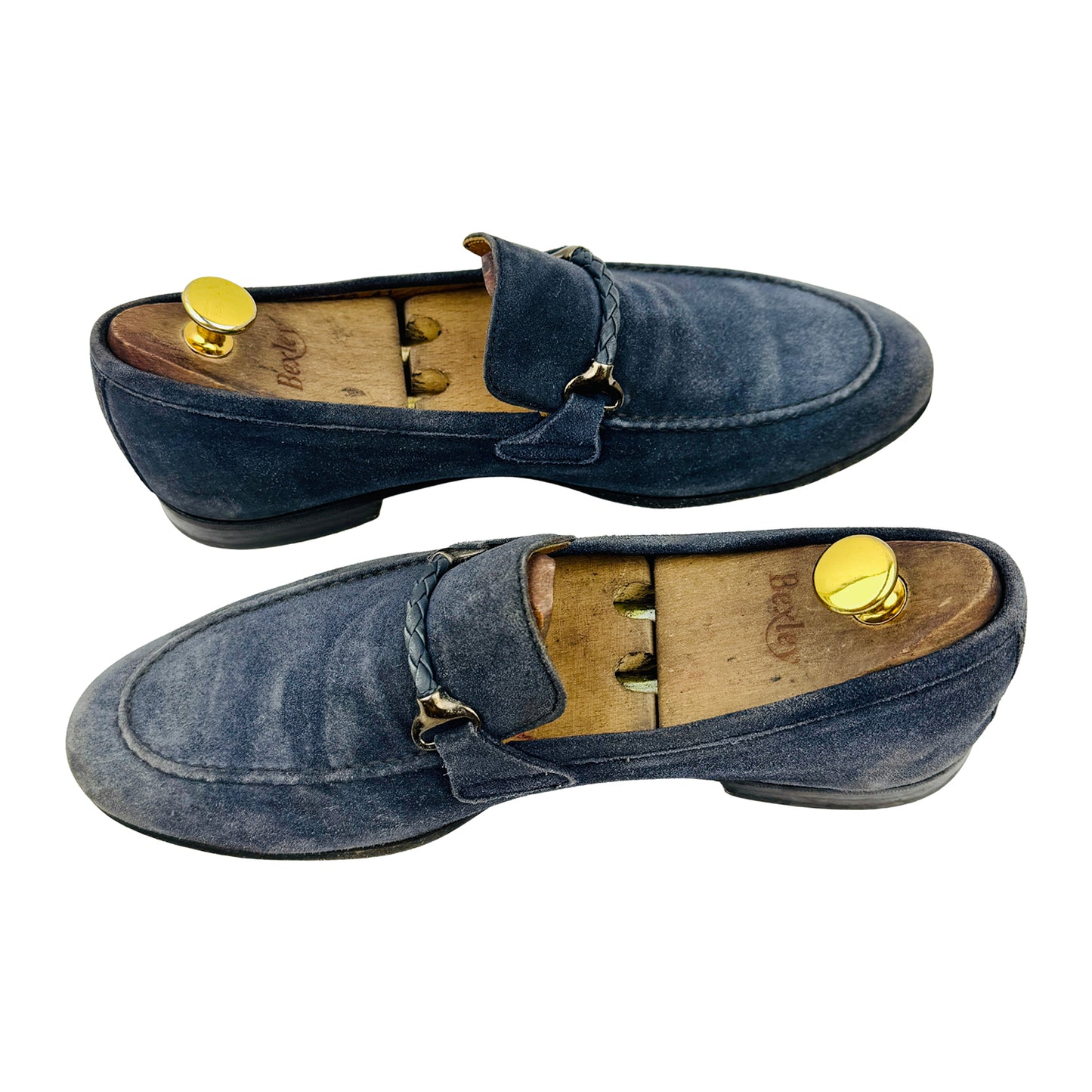Berwick 1707 Navy Blue Blake Bit Loafers (Size 42)