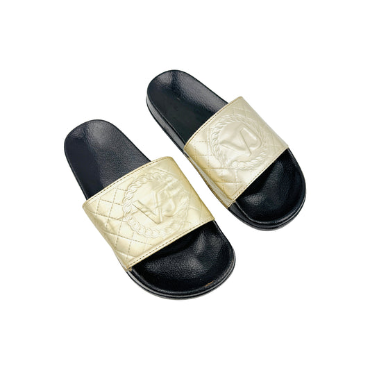 Versace Jeans 'Gold Black' Slides (Size 38)