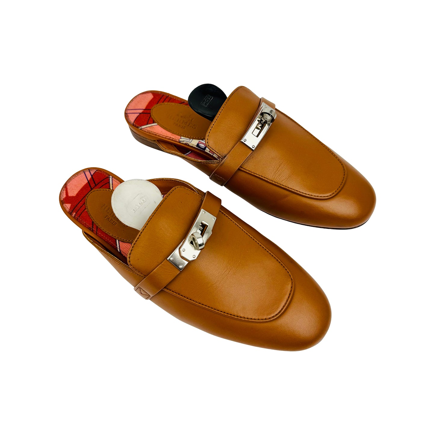 Hermès Women's Oz Brown Leather Mules (Size 35.5) - 191086Z
