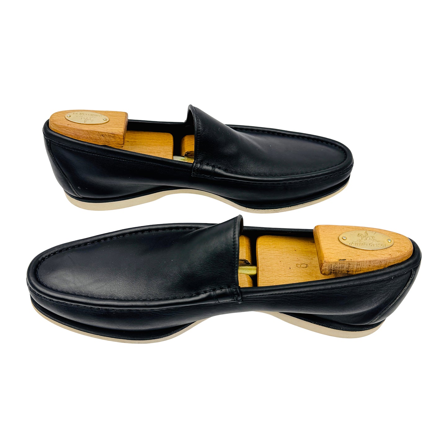 Gucci Men's Black Leather Loafers (Size 42.5)