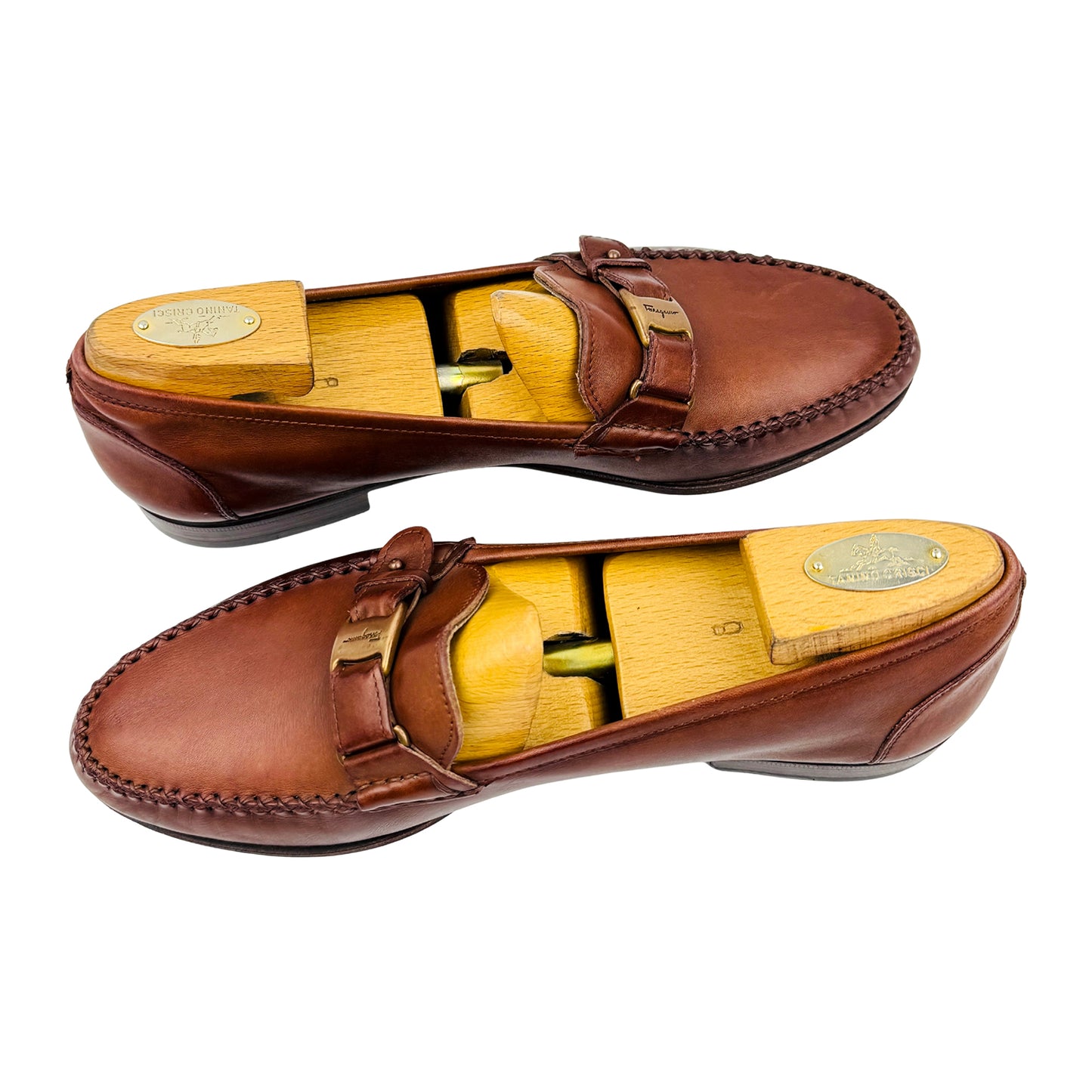 Salvatore Ferragamo Men's Brown Loafers (Size 42.5)