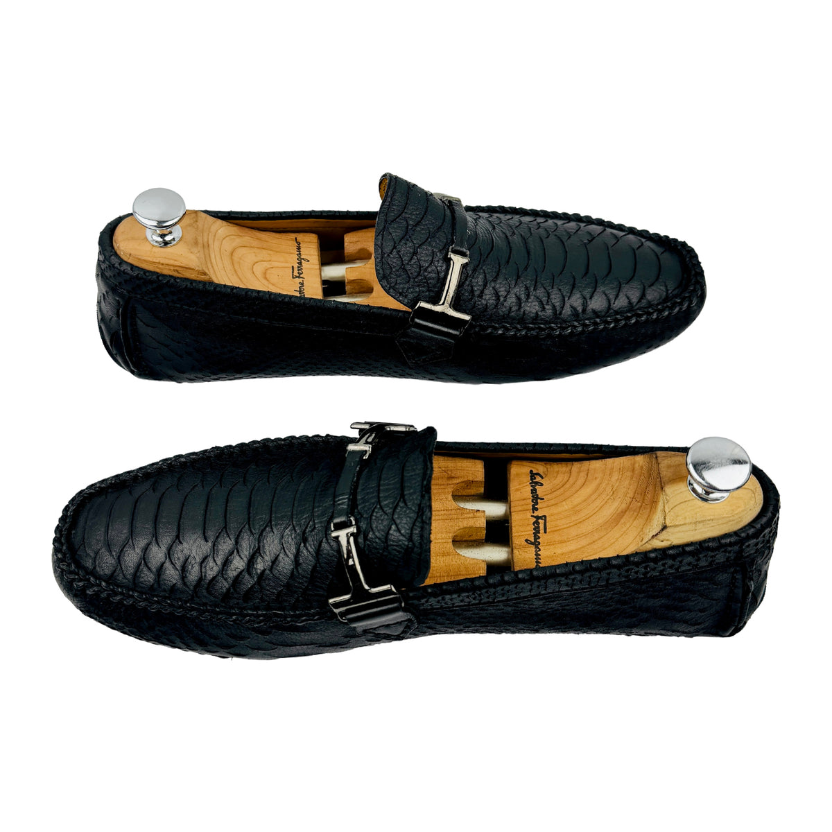 Dolce & Gabbana Snakeskin Leather Driving Loafers (Size 42/42.5)