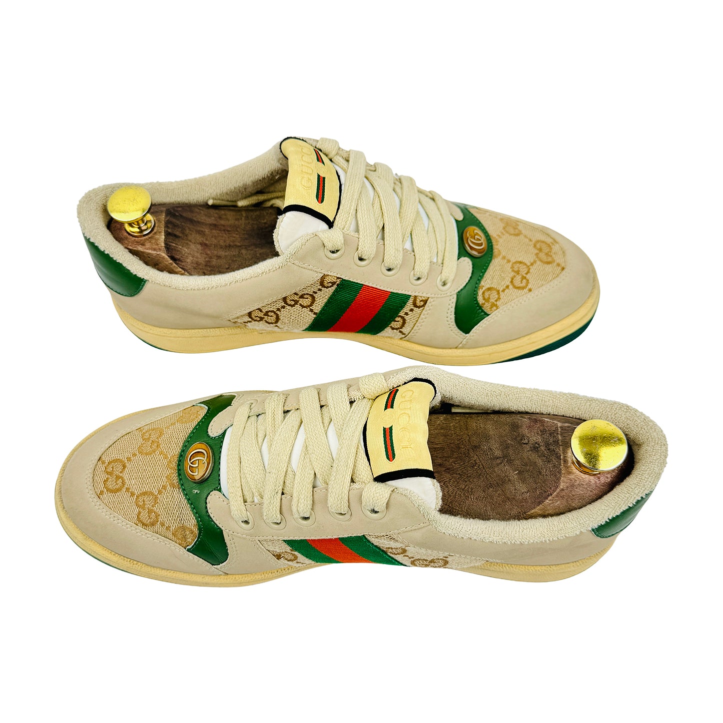 Gucci Screener Beige Italian Sneakers (Size 41)