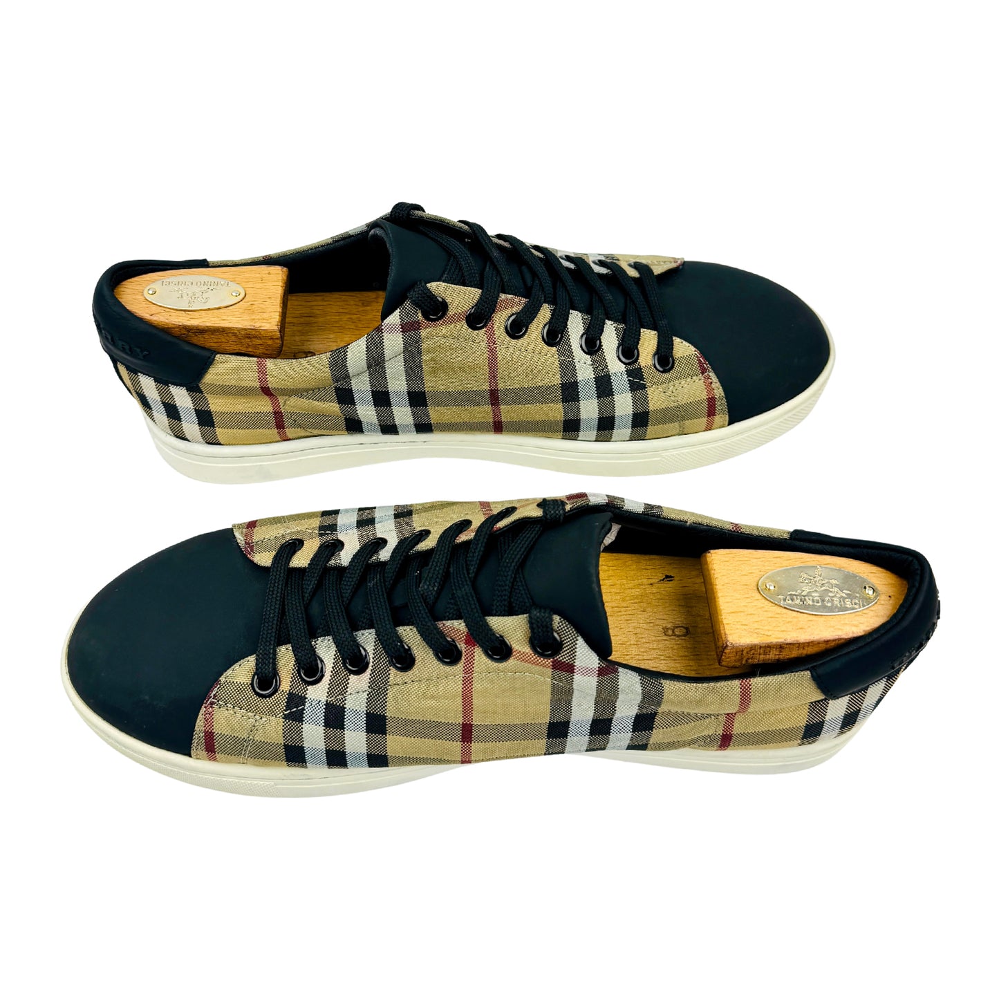 Burberry Men's Nova Check Pattern Sneakers (Size 43)