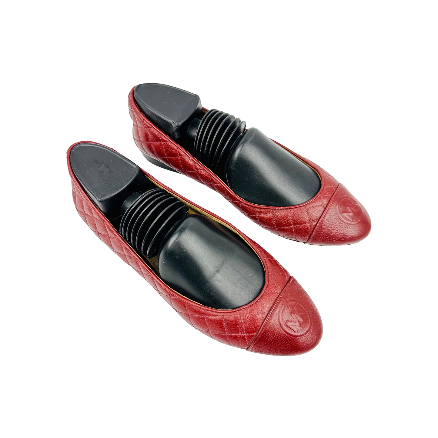 Michael Kors 'Deep Red' Leather Flats (Size 38.5)
