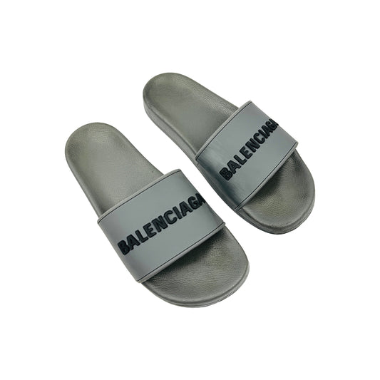 Balenciaga Pool Grey TPU Slides (Size 42)