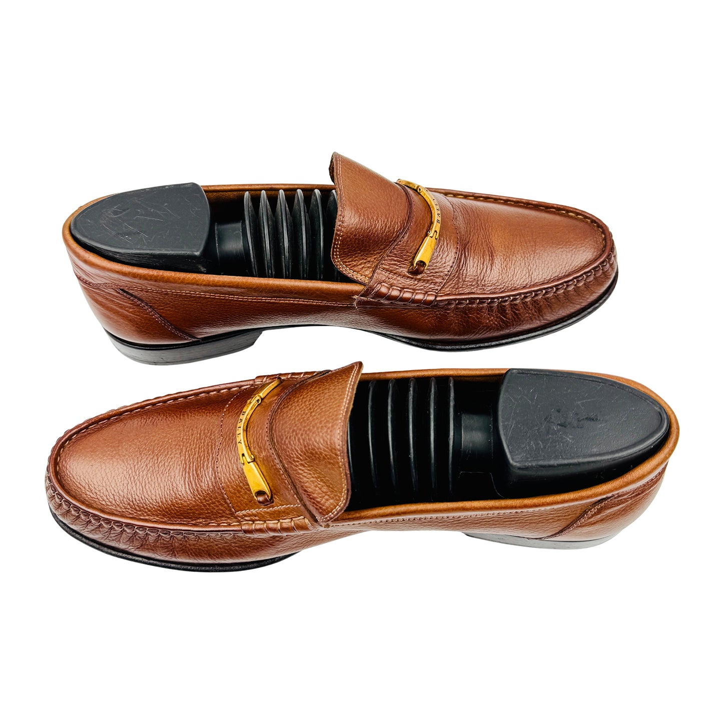 Bally Men's Brown leather Swiss Made Loafers (Size 42)