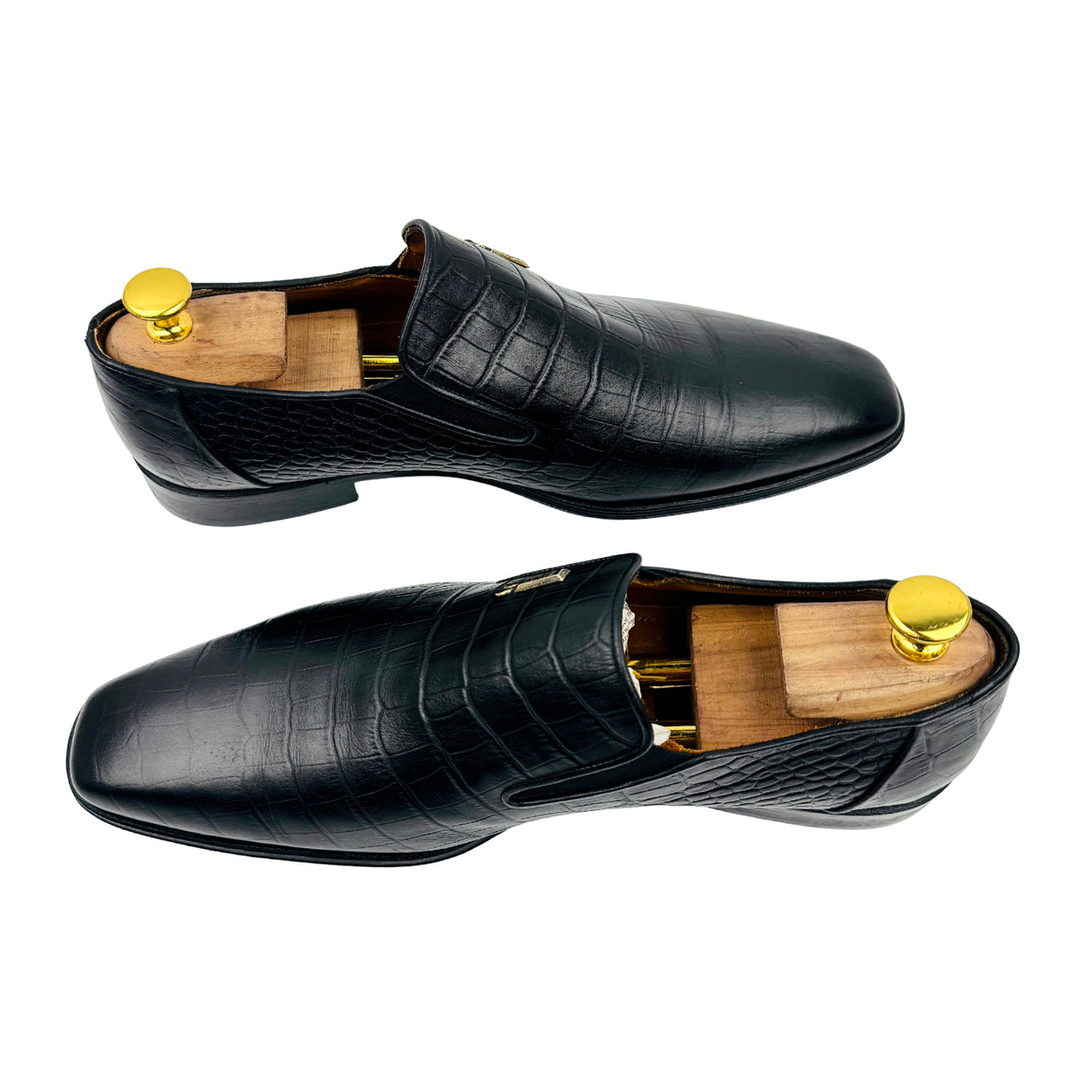 Zilli Black Crocodile Leather Loafers (Size 42)
