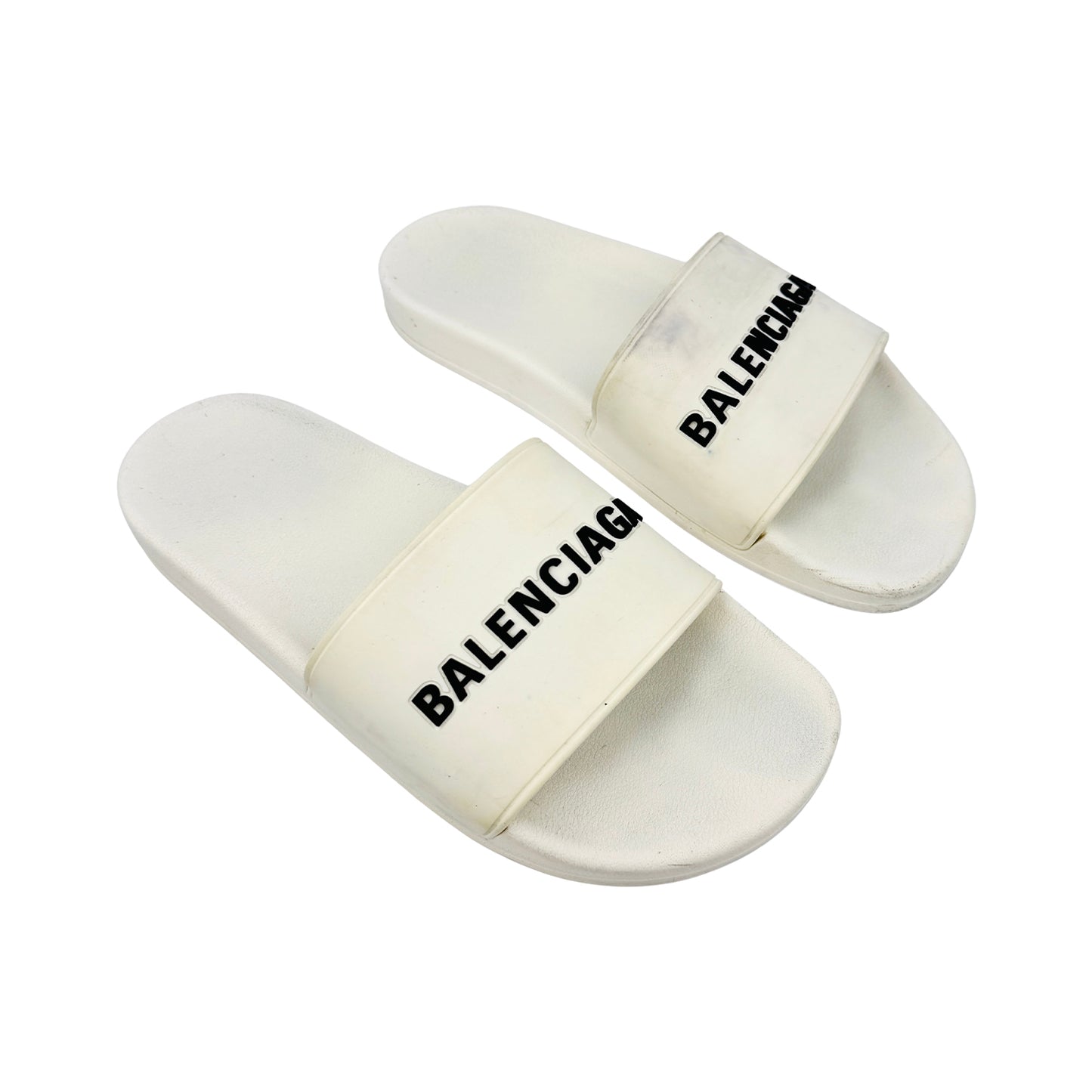 Right Side image of Balenciaga Classic Logo Slippers (Size 43/43.5) - 213408142