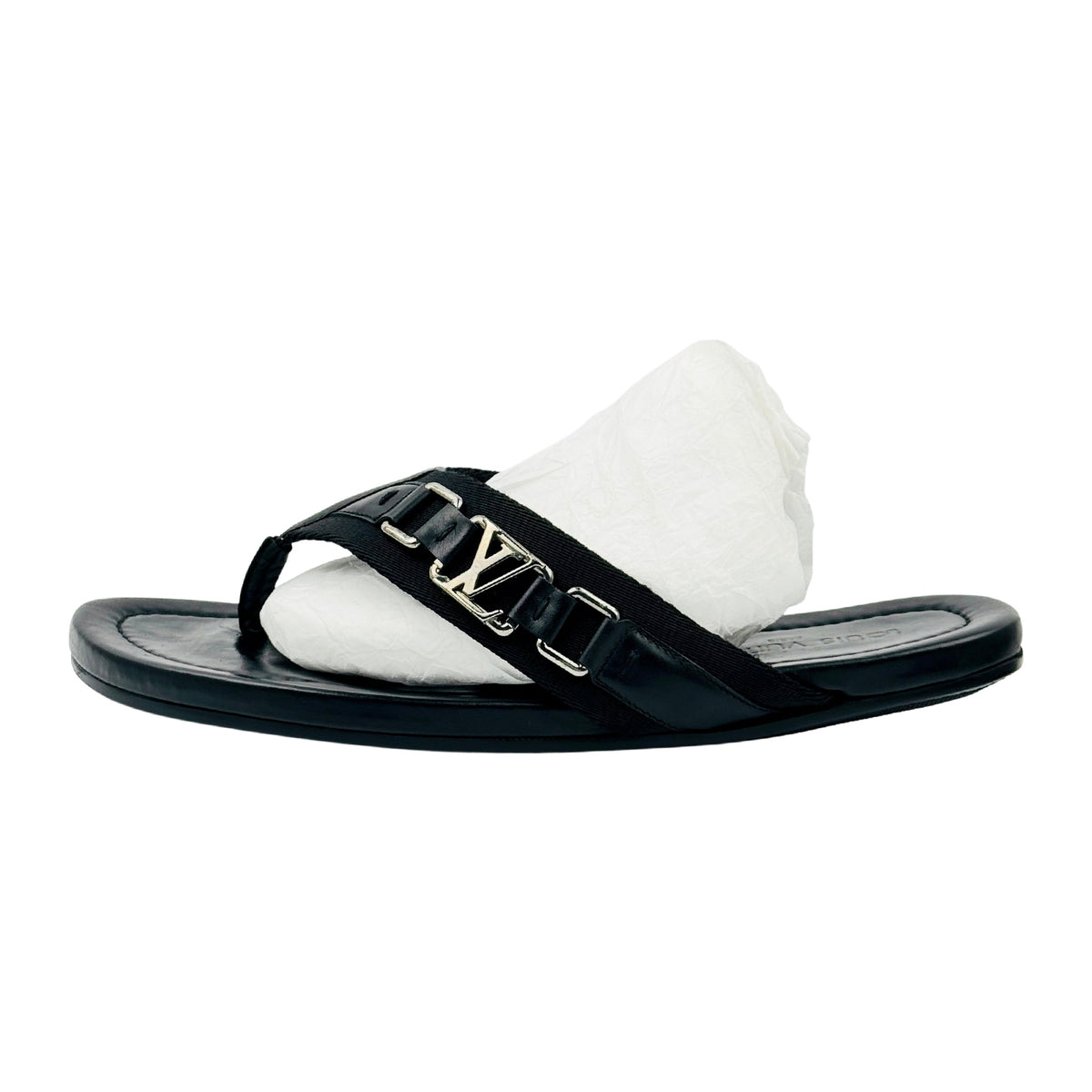 Louis Vuitton Atoll Black Thong Slides (Size 43/43.5)