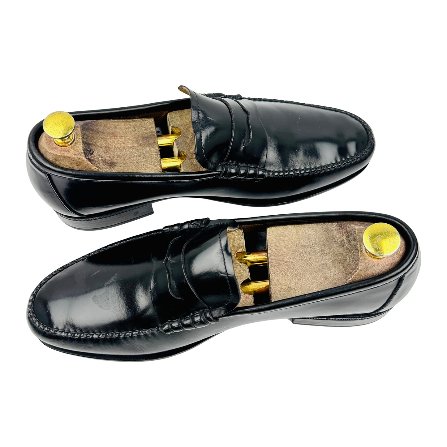 Emidio Tucci Men's Black Leather Loafers (Size 42.5)