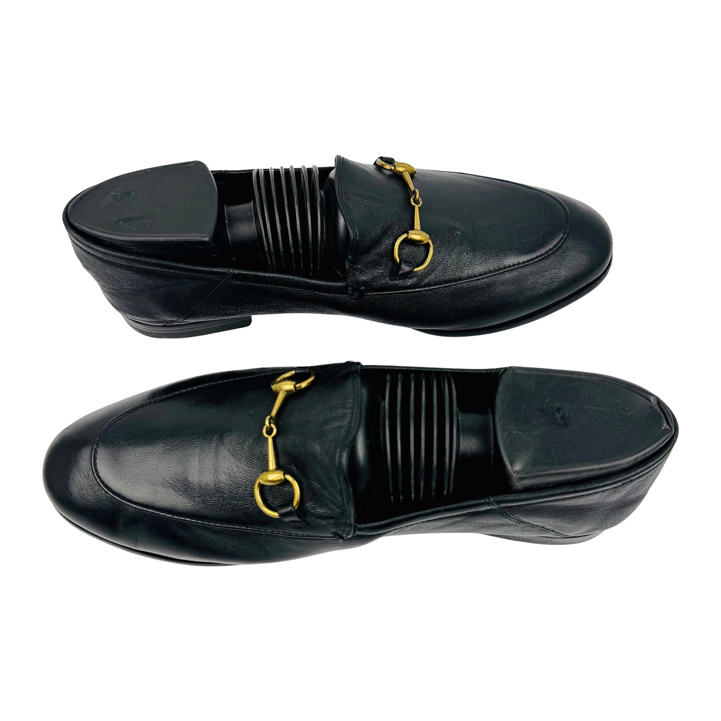Gucci Jordaan Black Leather Loafers (Size 38/38.5)