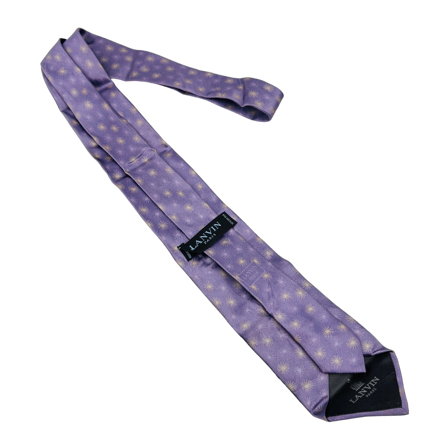 Lanvin Lavender 'Firework Pattern' Silk Tie (Size Regular)