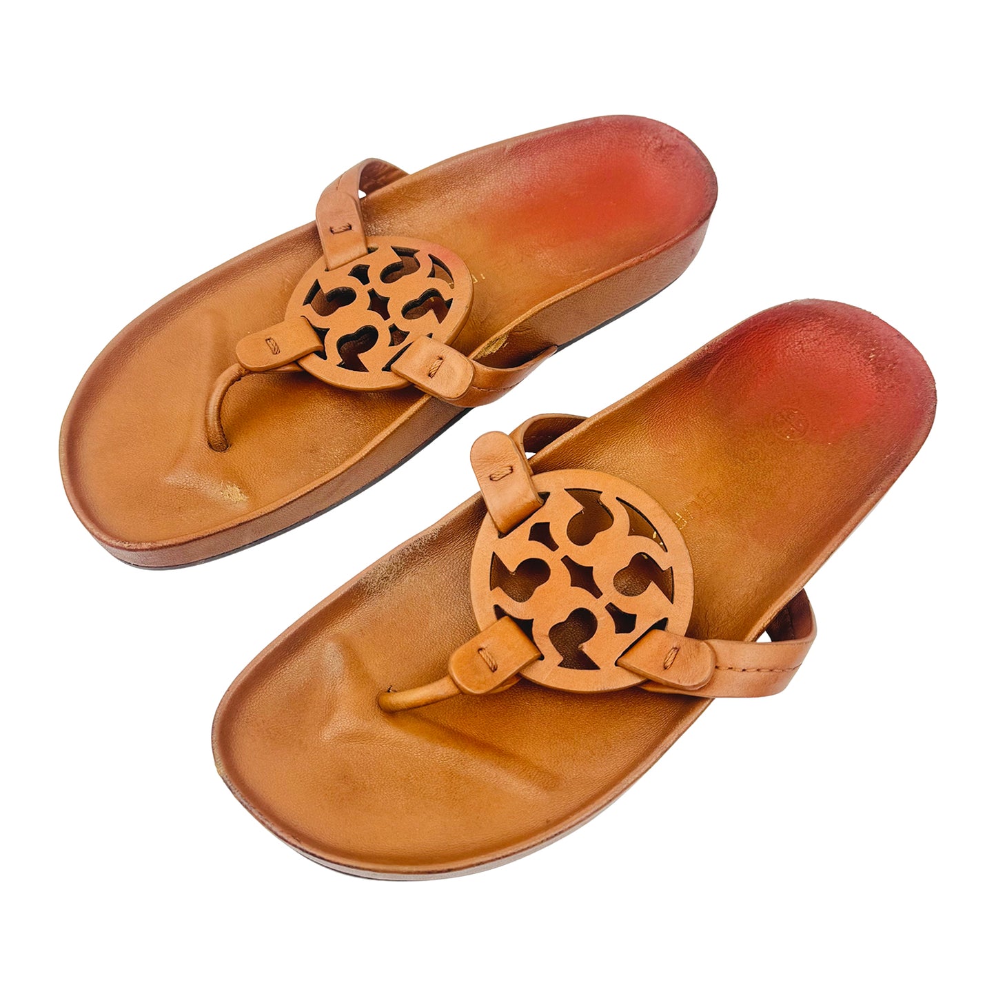 Tory Burch Miller Cloud Brown Sandal Slippers (Size 37)
