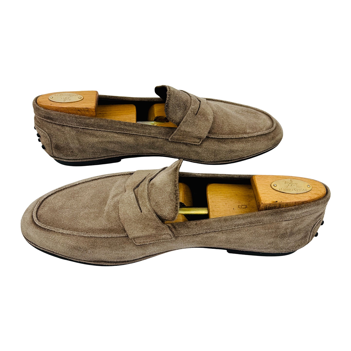 Tod's Gommino Suede Penny Brown Loafers (Size 43.5/44)