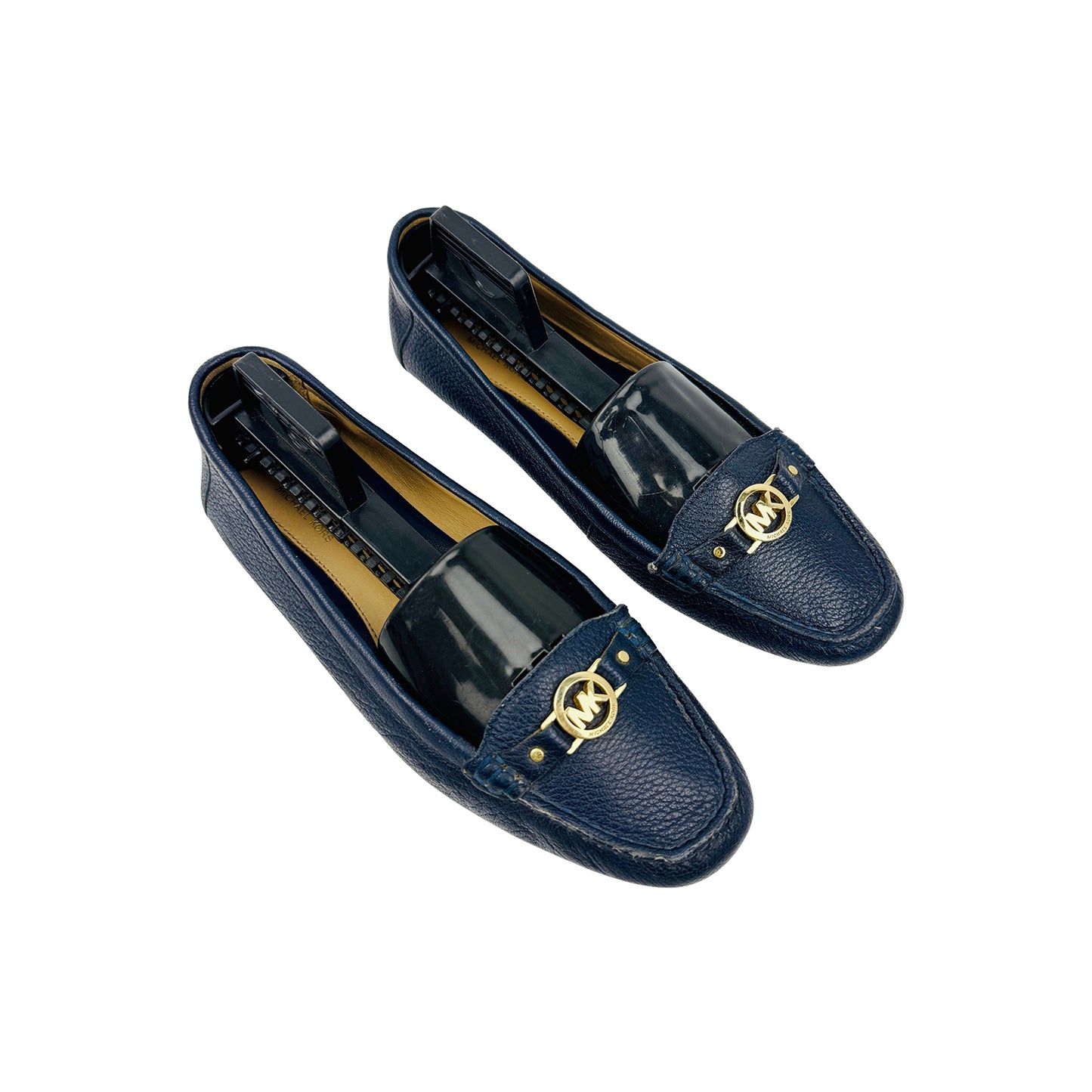 Michael Kors Hamilton Navy Blue Loafers (Size 35.5)
