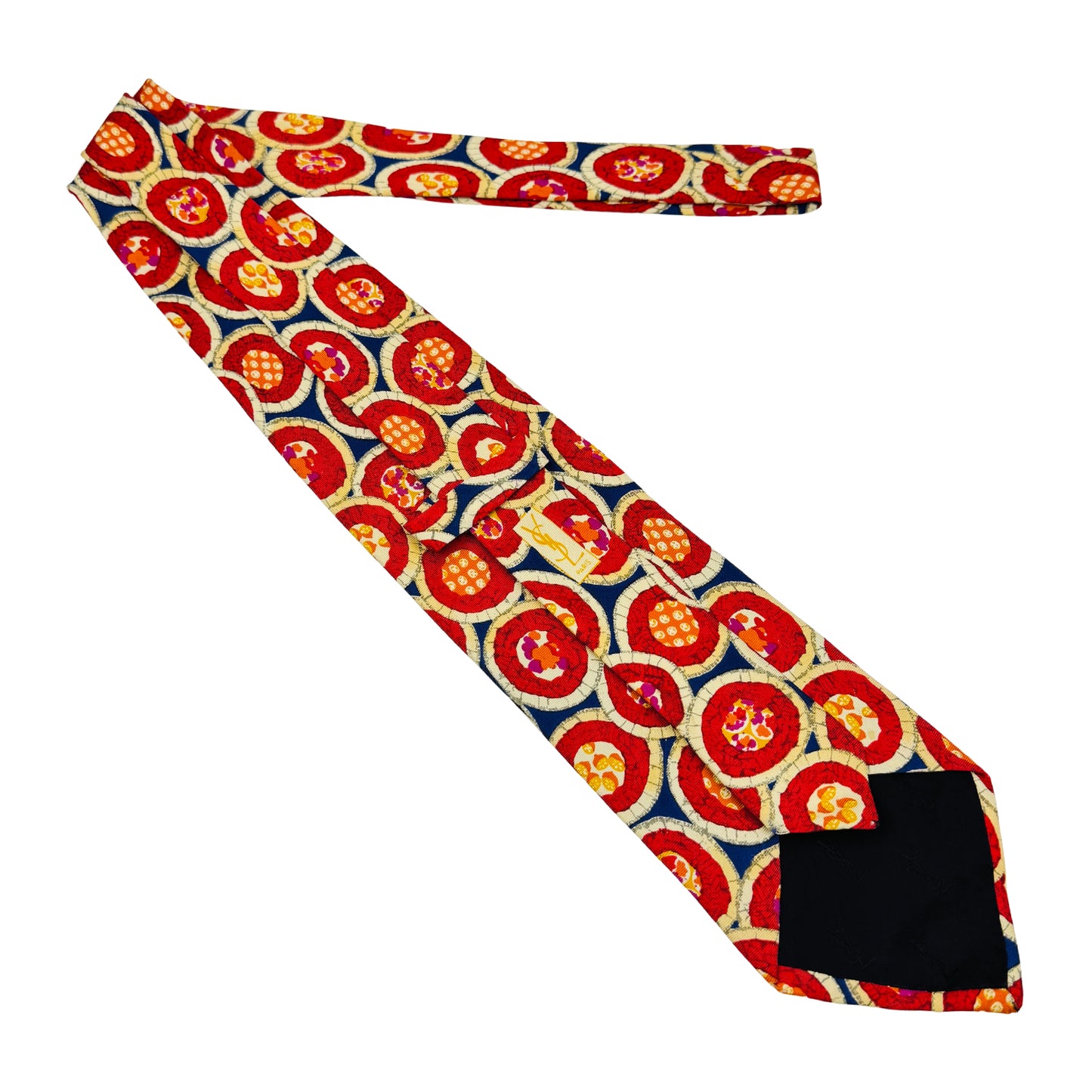 Yves Saint Laurent Red 'Circular Pattern' Tie (Size Regular)