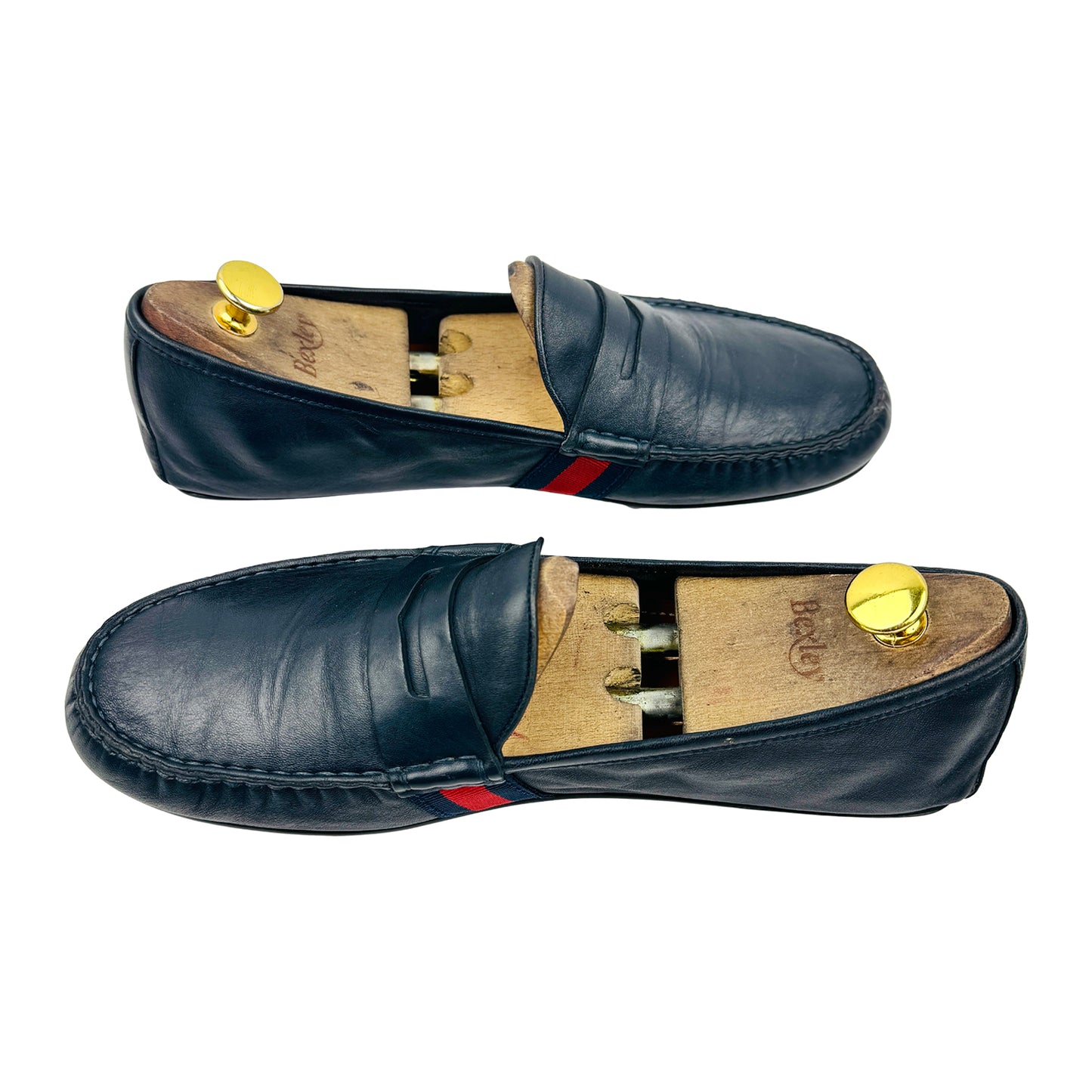 Gucci Men's Driver Web Loafers (Size 43/43.5) - 407411