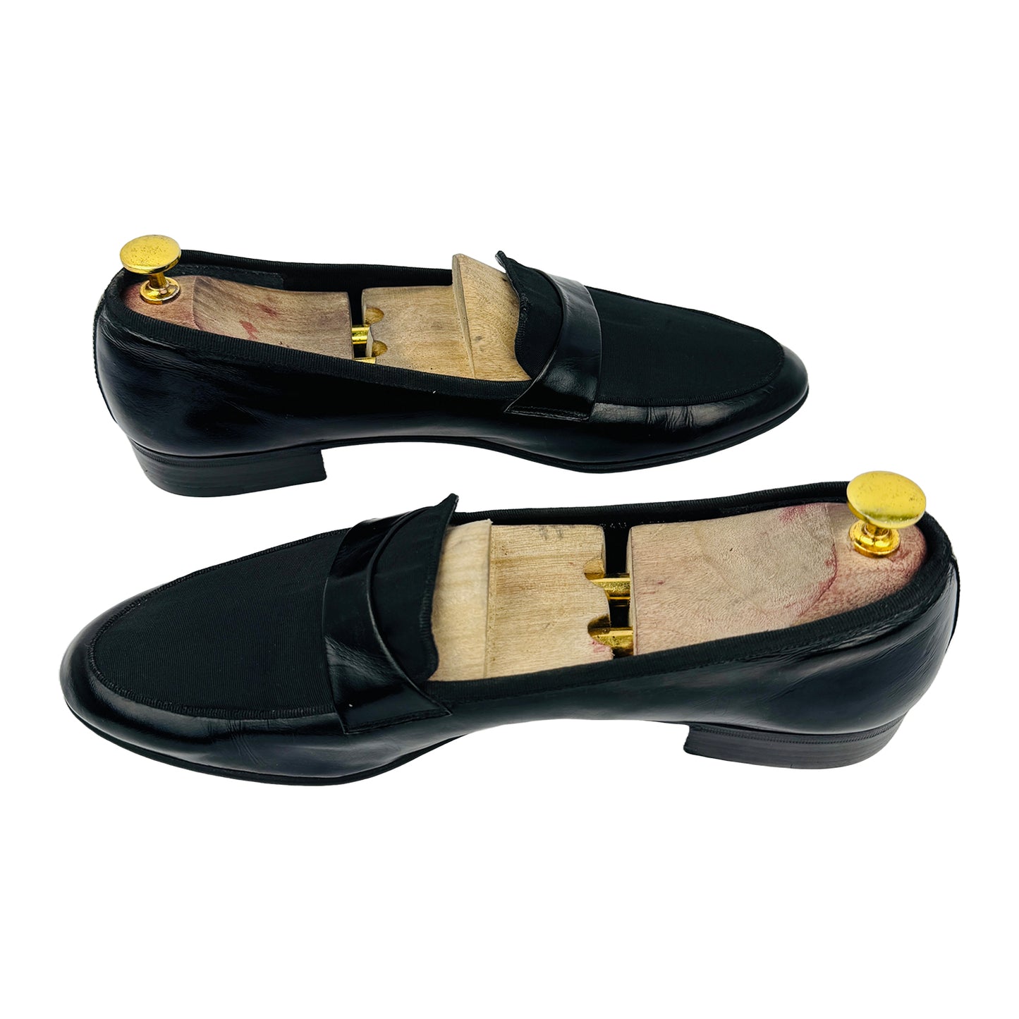 Cross image of Salvatore Ferragamo Tuxedo Penny Loafers (Size 43)