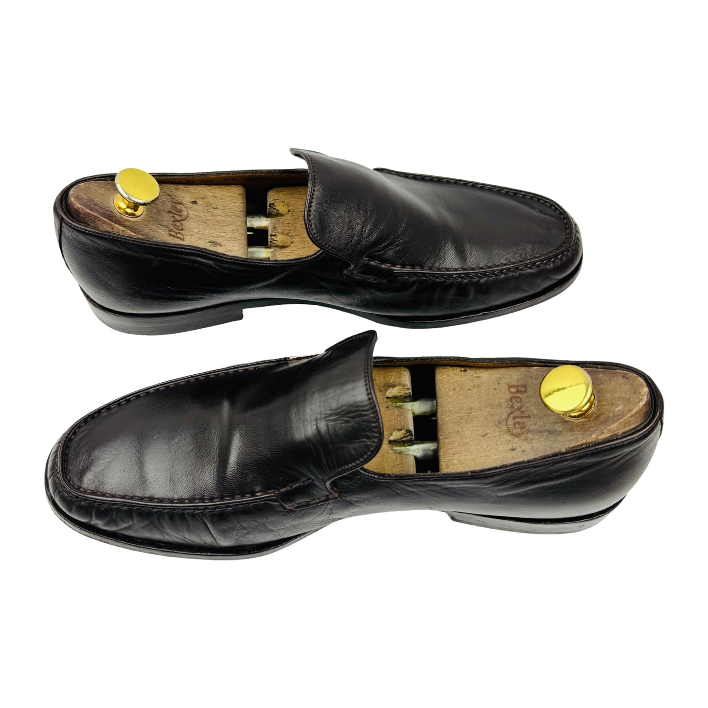 Bally Men's Brown Leather Swiss Made Loafers (Size 42.5)