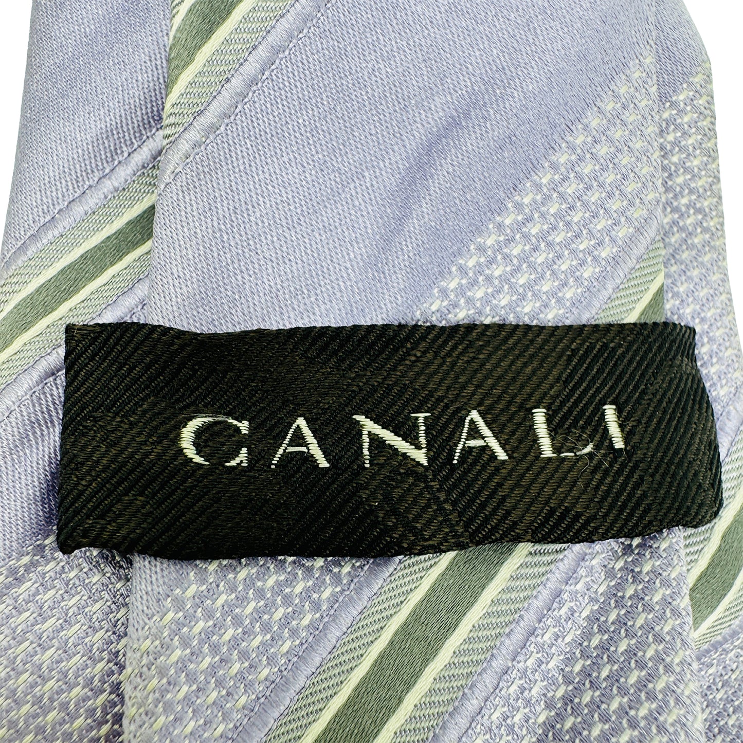 Canali Light Purple 'Diagonal Stripes' Tie (Size Regular)