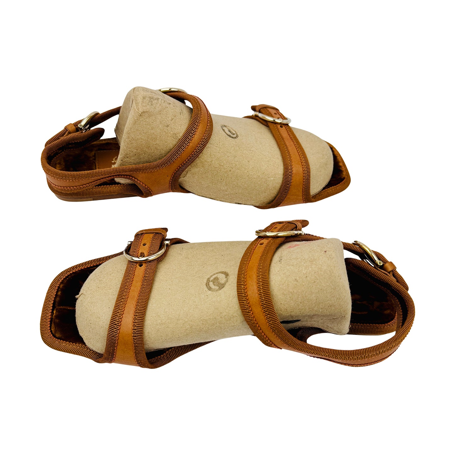 Salvatore Ferragamo Brown Leather Sandals (Size 38/38.5)