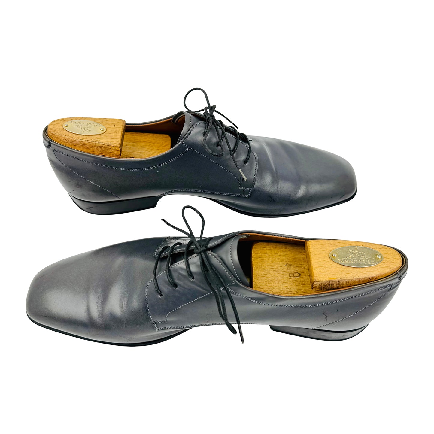 Salvatore Ferragamo Cantu 1 Grey Oxfords (Size 43.5)