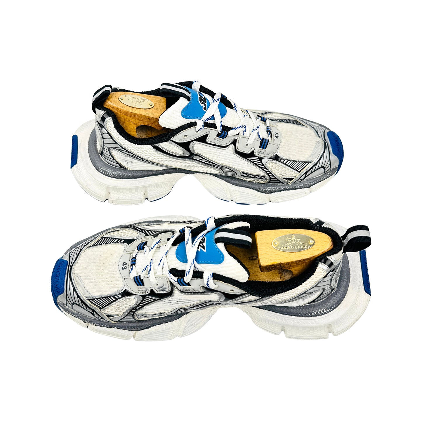 Balenciaga Men's 3XL 'White Blue' Shoes (Size 43)