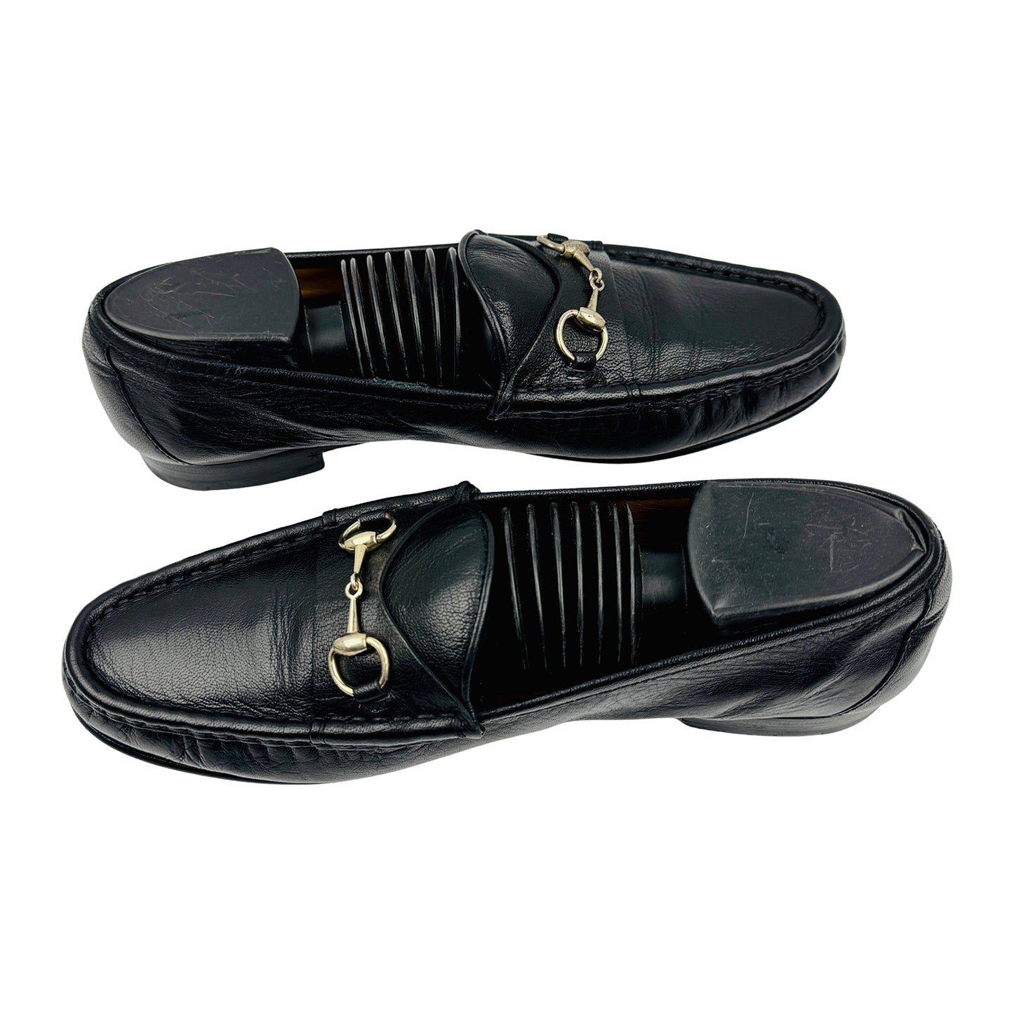 Gucci Black Leather Horsebit Loafers (Size 40/40.5)