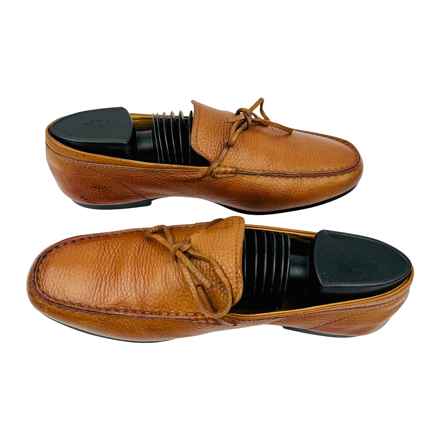 Tod's Men's Brown Pebbled Leather Loafers (Size 41)