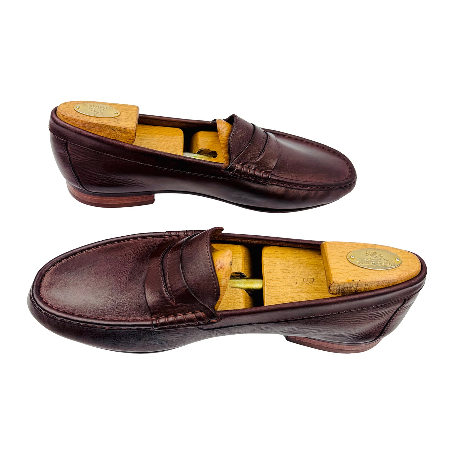 Bally Men's Brown Leather Penny Loafers (Size 44/44.5)