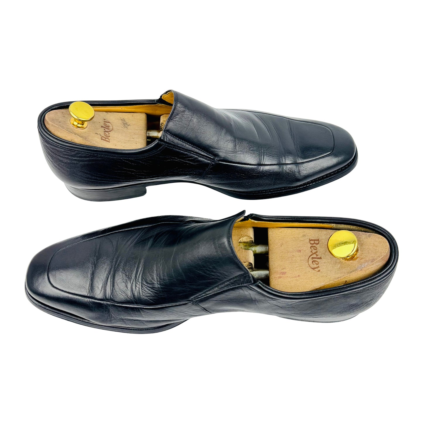 Magnanni Dominguez Black Leather Loafers (Size 45) - 12655