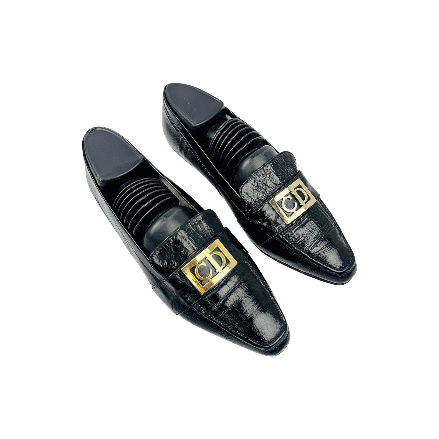 Christian Dior Women's Black Patent Leather Pumps (Size 38)