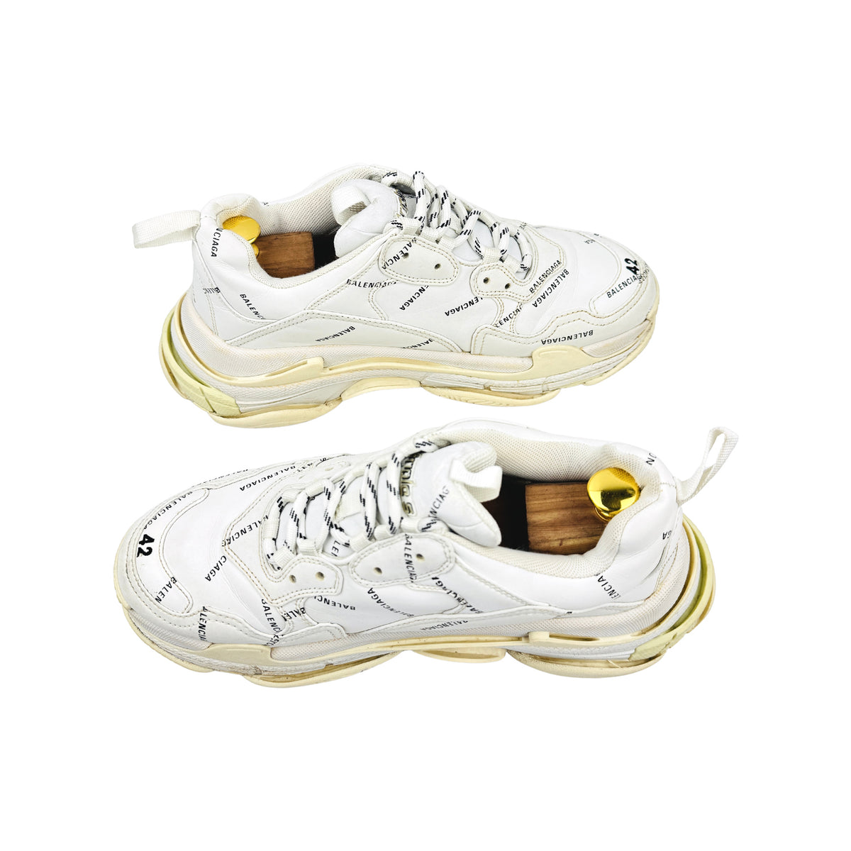 Balenciaga Triple S White Shoes (Size 42) - 536737