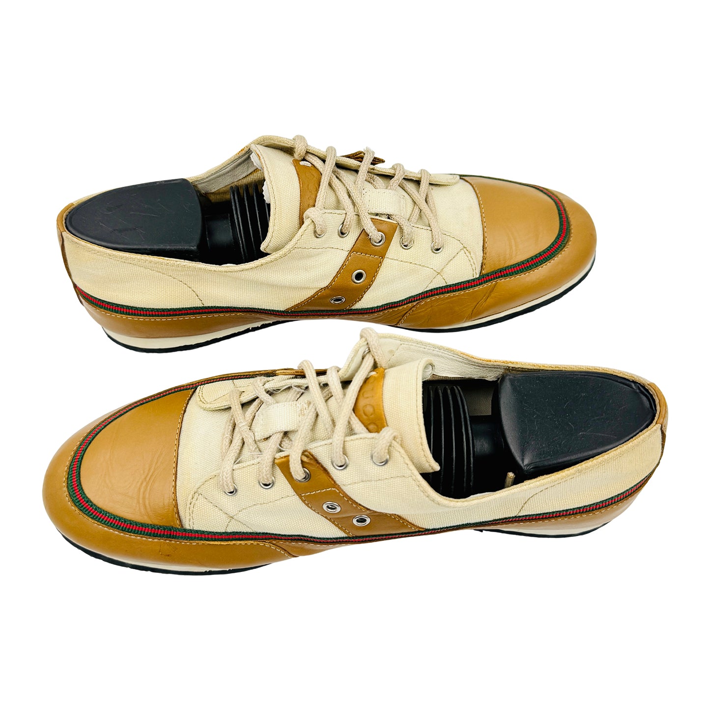 Gucci Web Shelly Line Lace-Up Sneakers (Size 41.5) - 261919