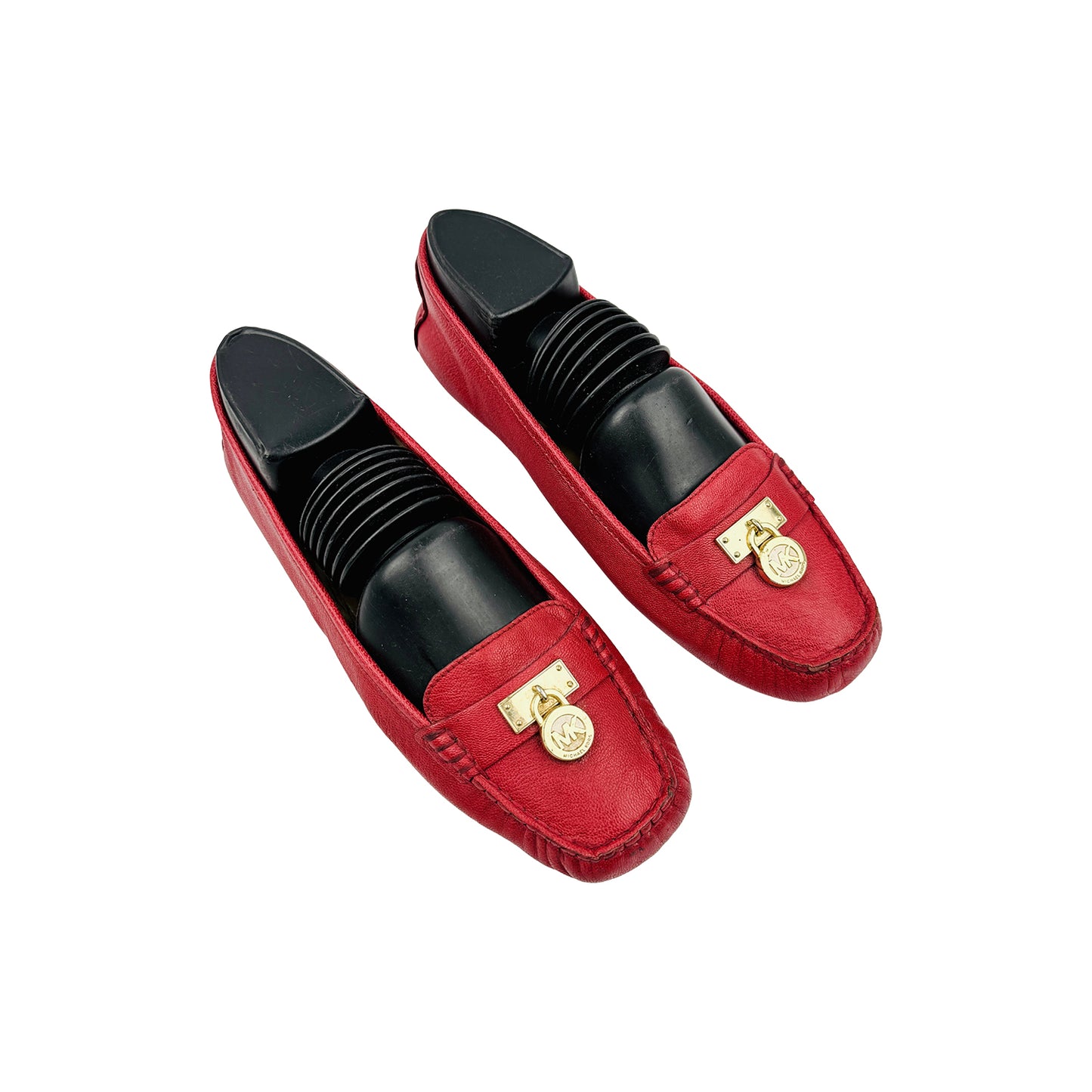 Michael Kors Hamilton Red Moccasins (Size 38)