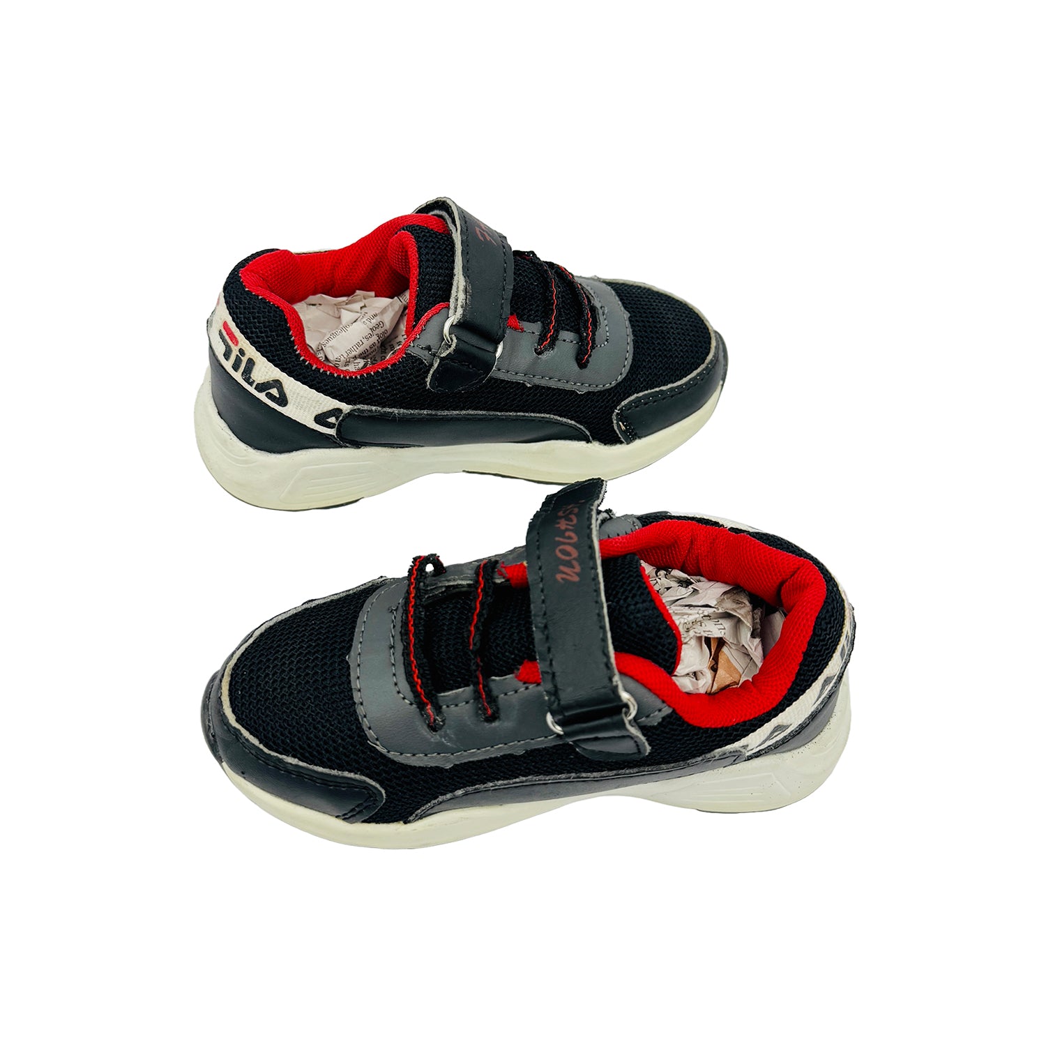 Cross image of Fila Kid's Black Fashion Shoes (Size 27)