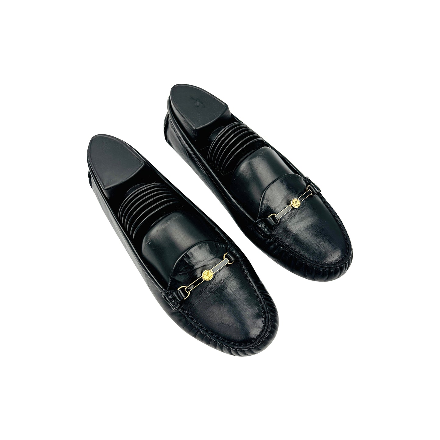 Louis Vuitton Women's Black Loafers (Size 37) - FA1105