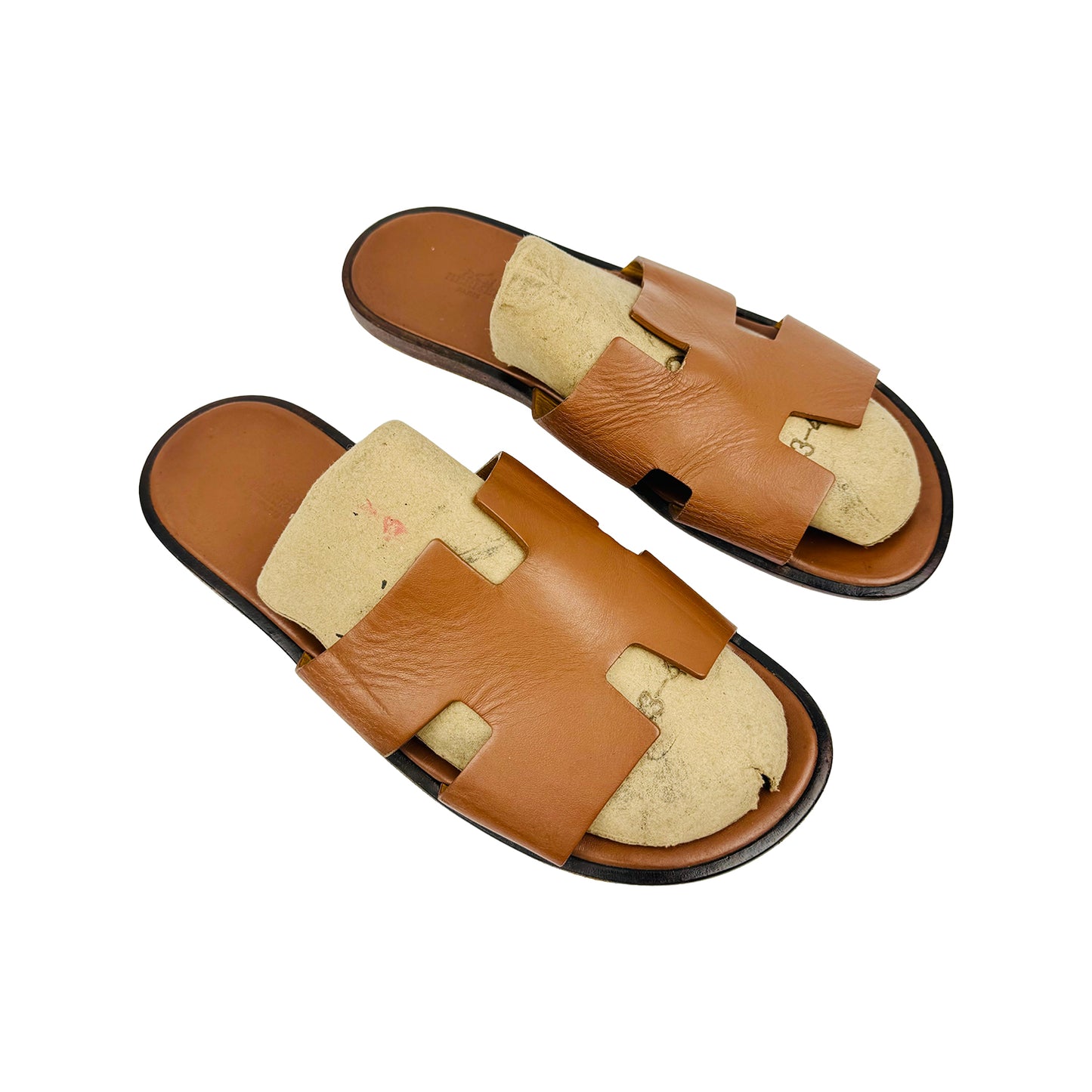 Hermès Men's Izmir Brown Sandal Slippers (Size 45)