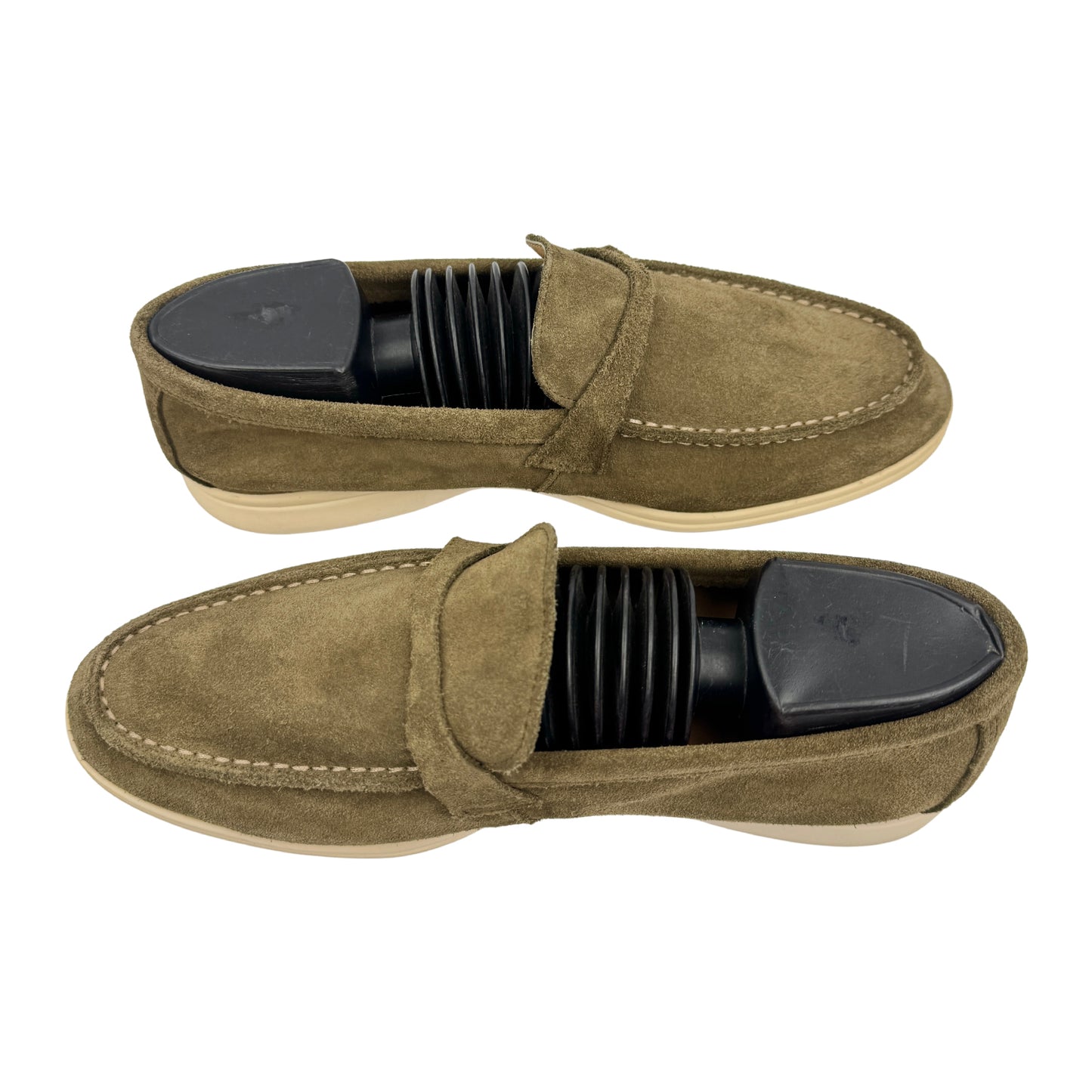 Loro Piana Summer Walk Khaki Loafers (Size 40) - H18068