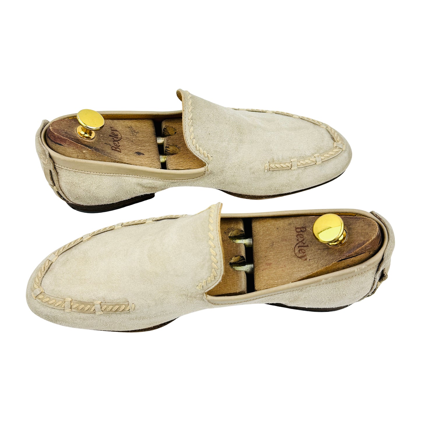 Berluti Men's Beige Suede Loafers (Size 42.5/43)