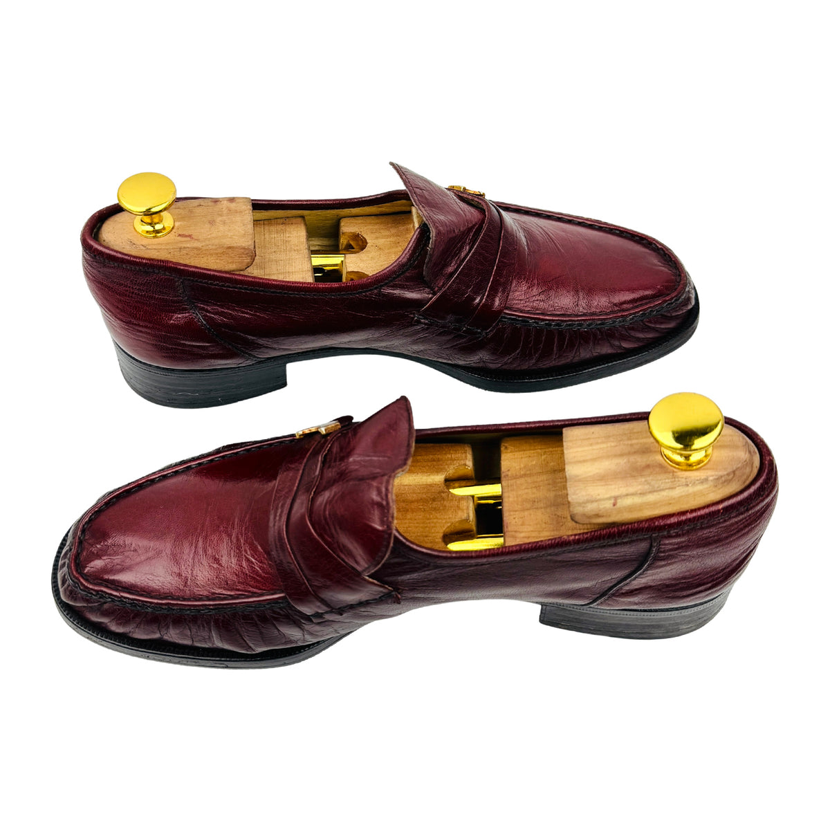 Bally Vintage Burgundy Leather Loafers (Size 41/41.5)