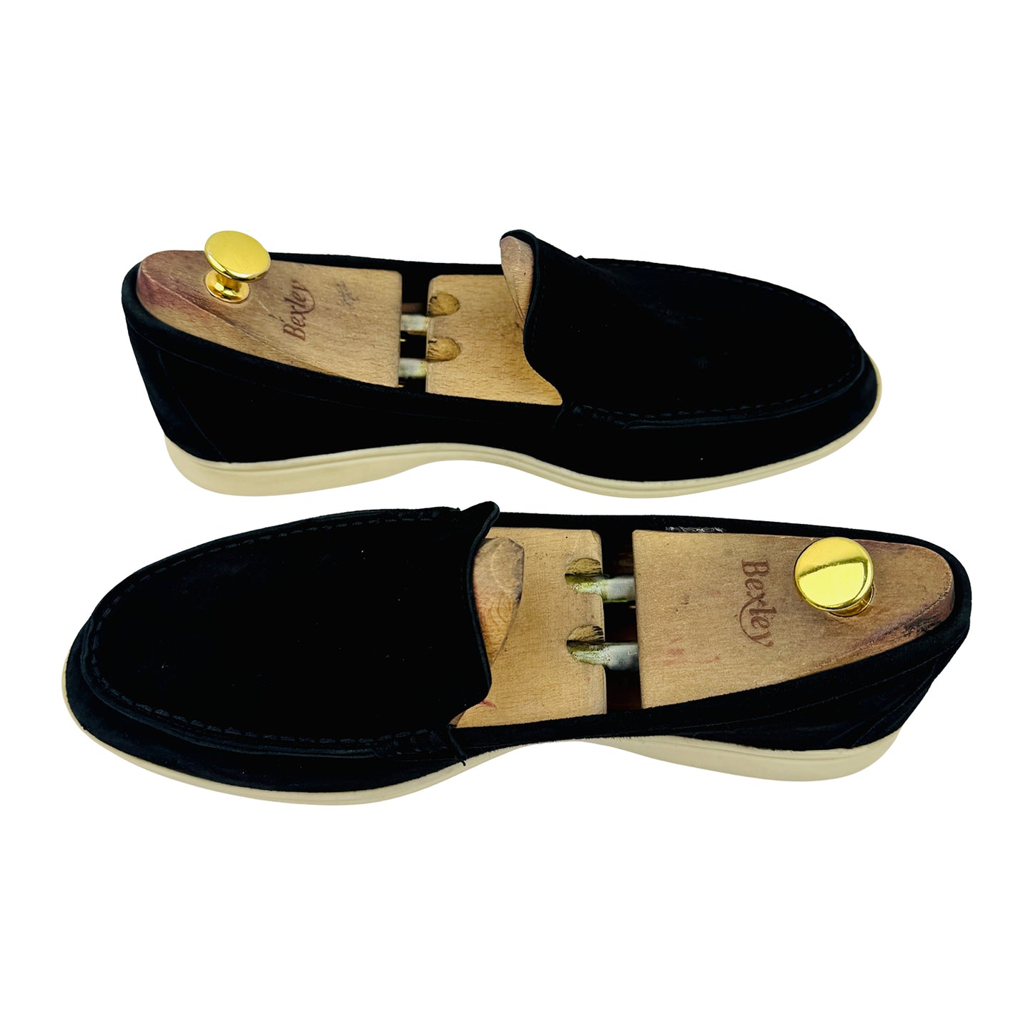 Loro Piana Summer Walk Black Loafers (Size 44) - M38067