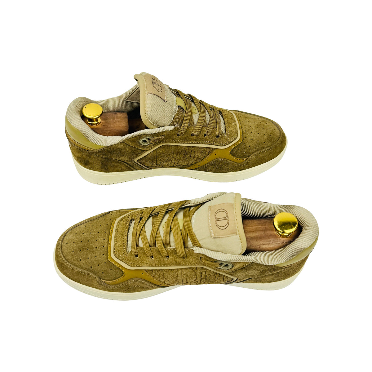Christian Dior B27 Uptown Khaki Suede Sneakers (Size 41)