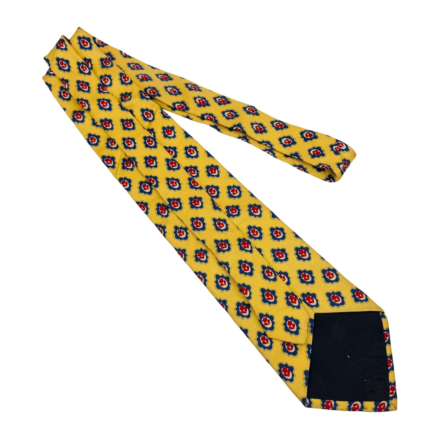 Bruberry Yellow 'Floral Medallion Pattern' Tie (Size Regular)
