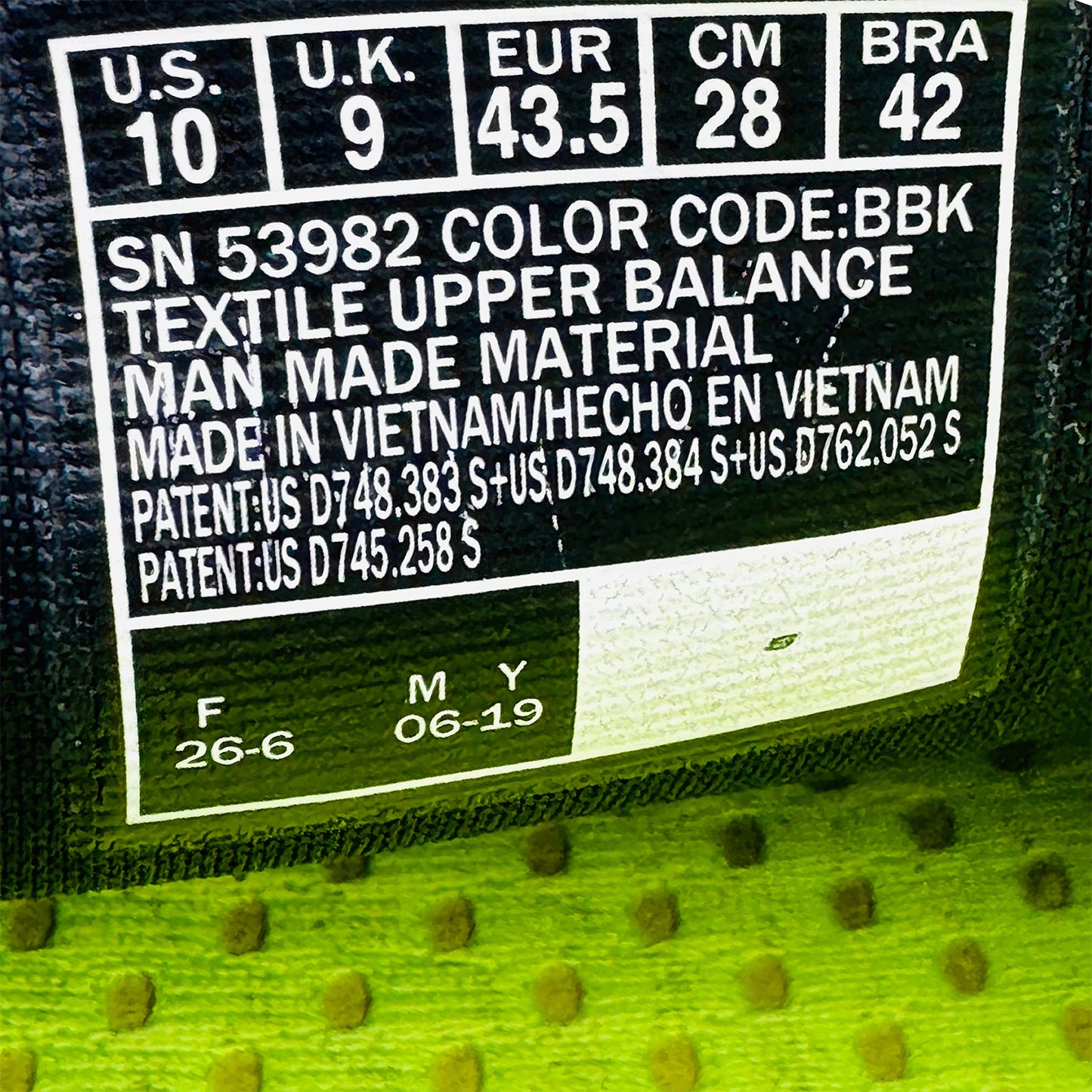 Skechers GOwalk 3 Black Shoes (Size 43.5) - 53982 BBK